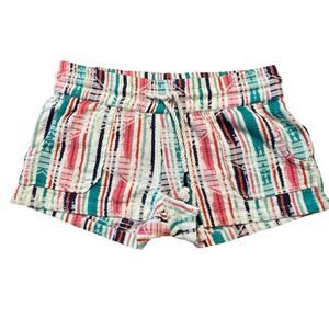 Beach by Exist Striped Shorts Women’s Small Drawstring Waist Pockets